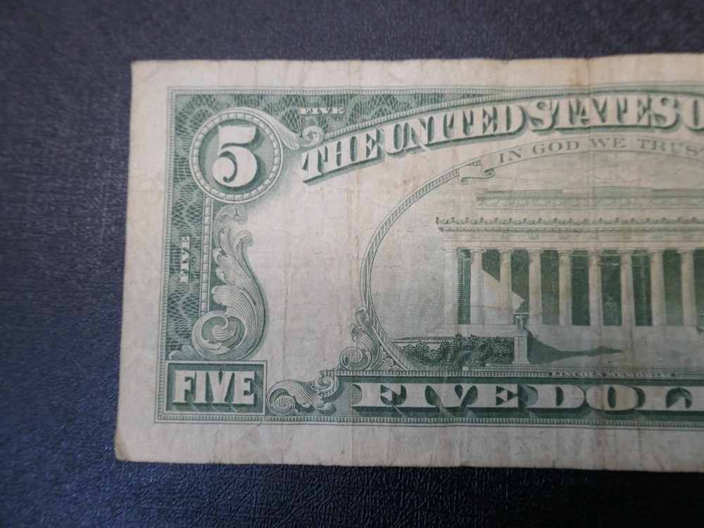 1963 $5 Dollar Red Seal