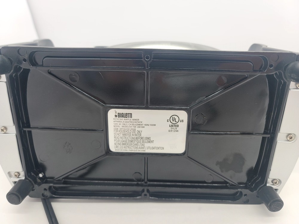 Bialetti Ceramic Coated Rotating Belgian Waffle Maker WORKS - Model TSK-2901BW