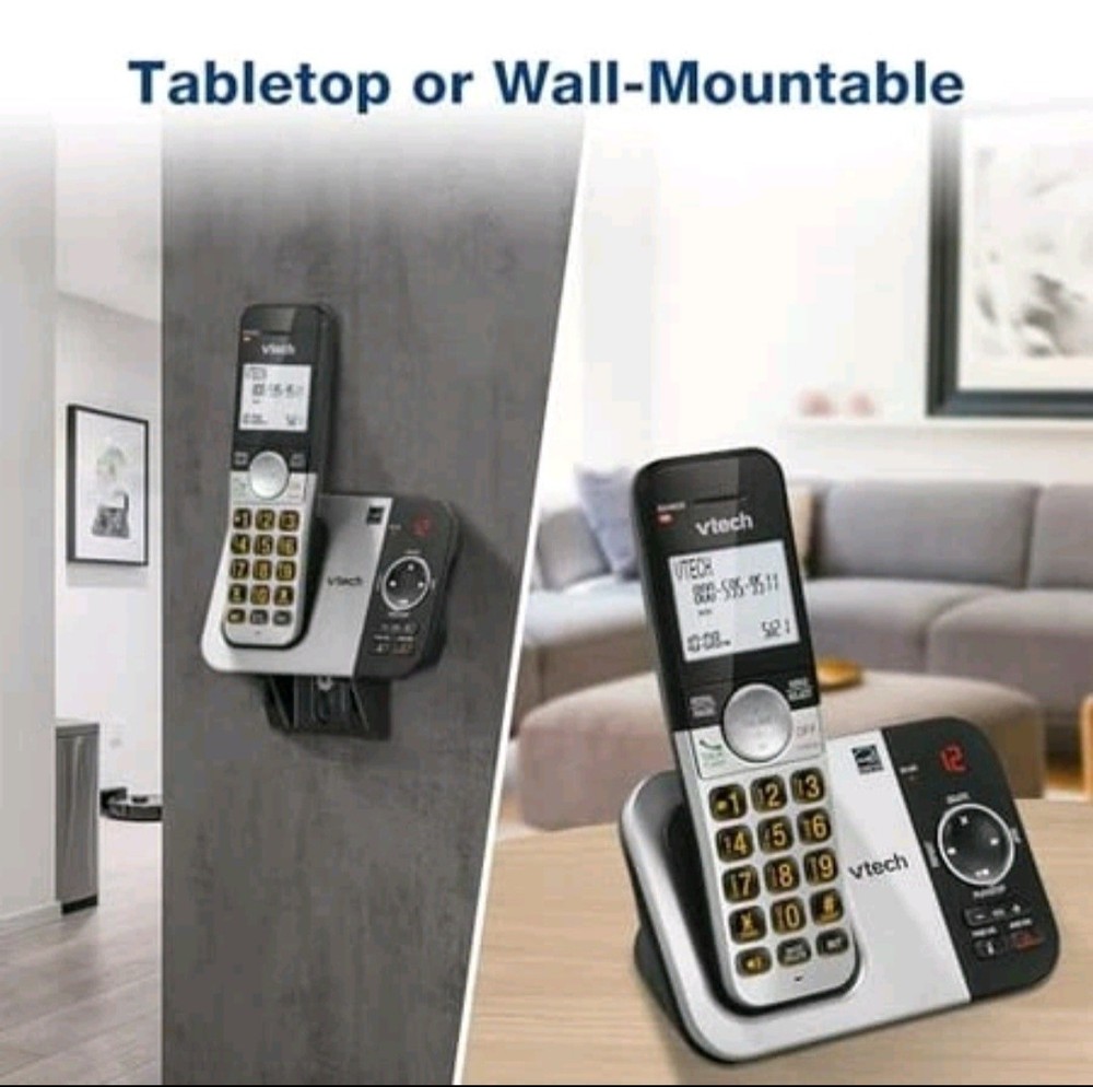 VTech VG232-2 Cordless Phone with Answering Machine -with 2-Handsets Large
