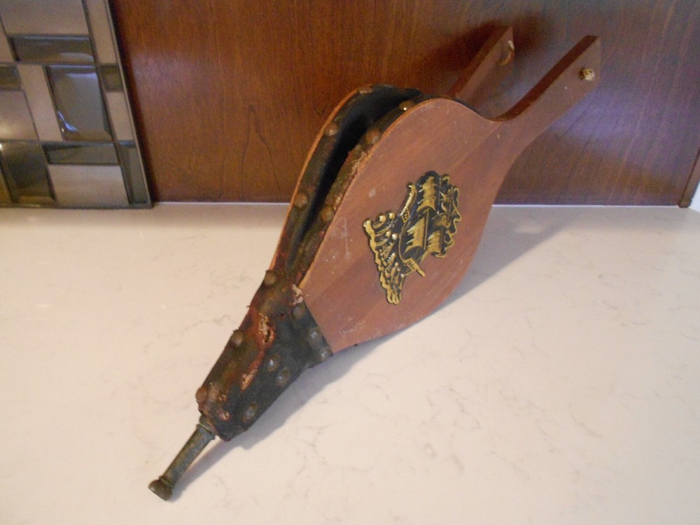 fireplace bellow vintage used