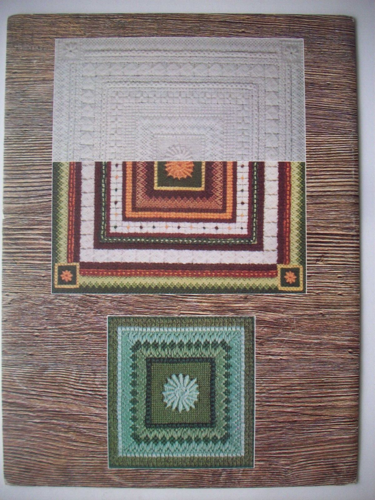 Primer Vintage 70's Needlepoint pattern 12 decorative stitches