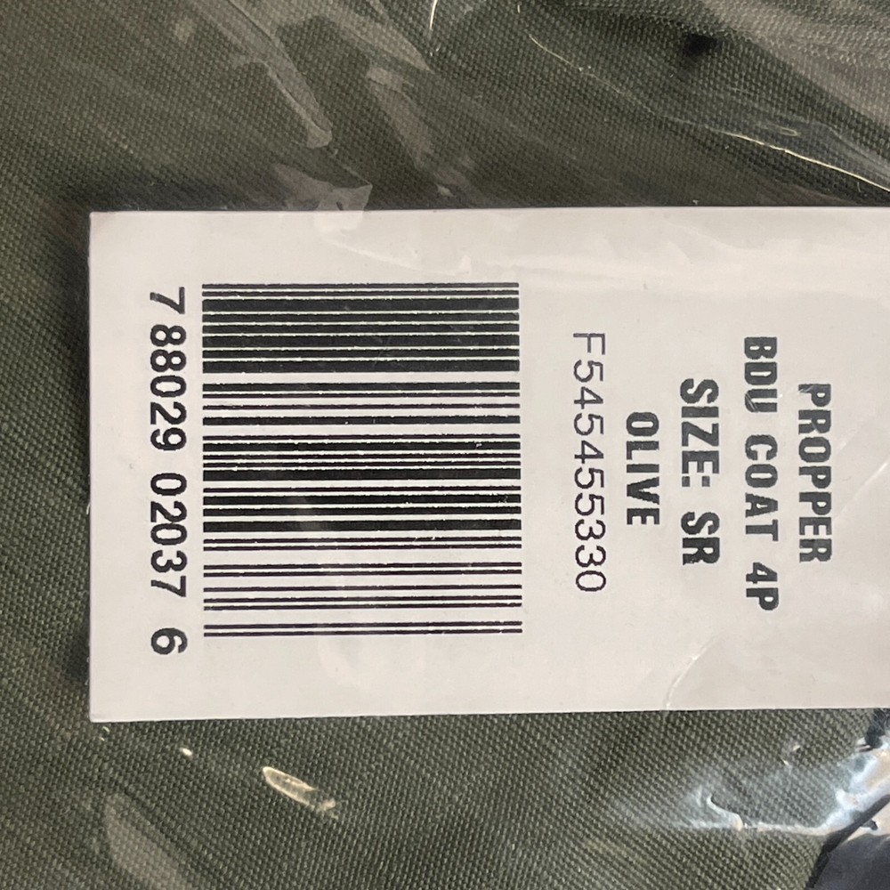 NEW BDU Propper Jacket - Olive - Small Regular