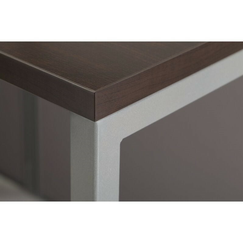 Scranton & Co 3 Drawer L Shaped Computer Desk for Four
