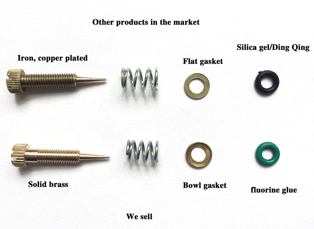 Idle air mixture screw Weber DCOE & IDF Solid brass CNC machining bowl mat 4 pcs