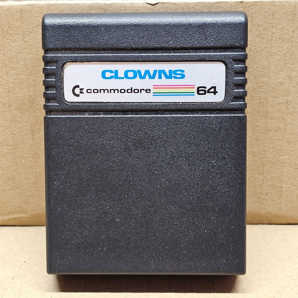Commodore 64 Clowns Game Cartridge