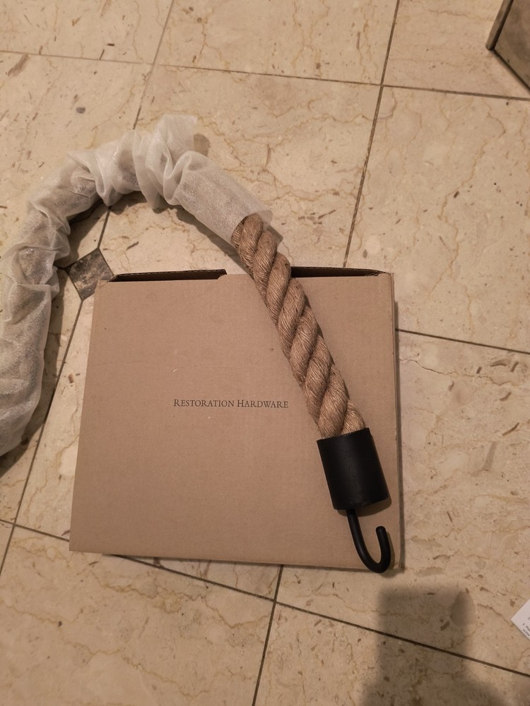 4 Restoration Hardware Hemp Rope Tie Back