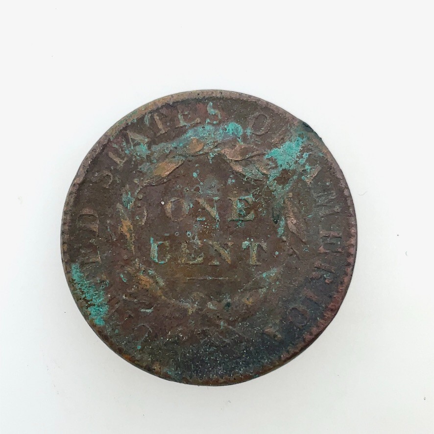 1822 1c Coronet Head Large Cent VF Copper US Coin