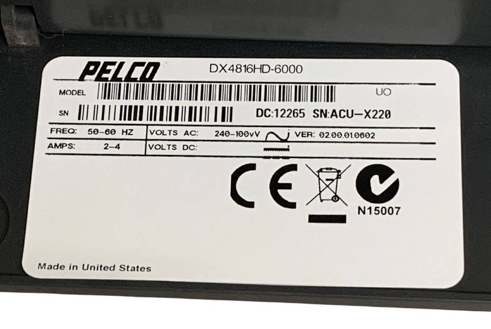 Pelco DVR DX4800 FRONT FACE BUTTON PANEL W/ DVD DOOR EAX61029203 *SAME DAY SHIP
