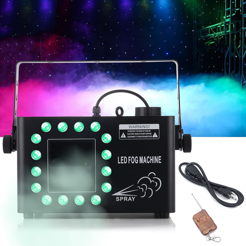 Fog Machine Low Lying W/ Remote Control For Party And Stage Effect Dmx512 1500W