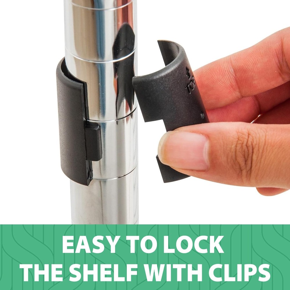 Wire Shelf Clips 1 Inch Plastic Shelf Lock Clips 52 Pack