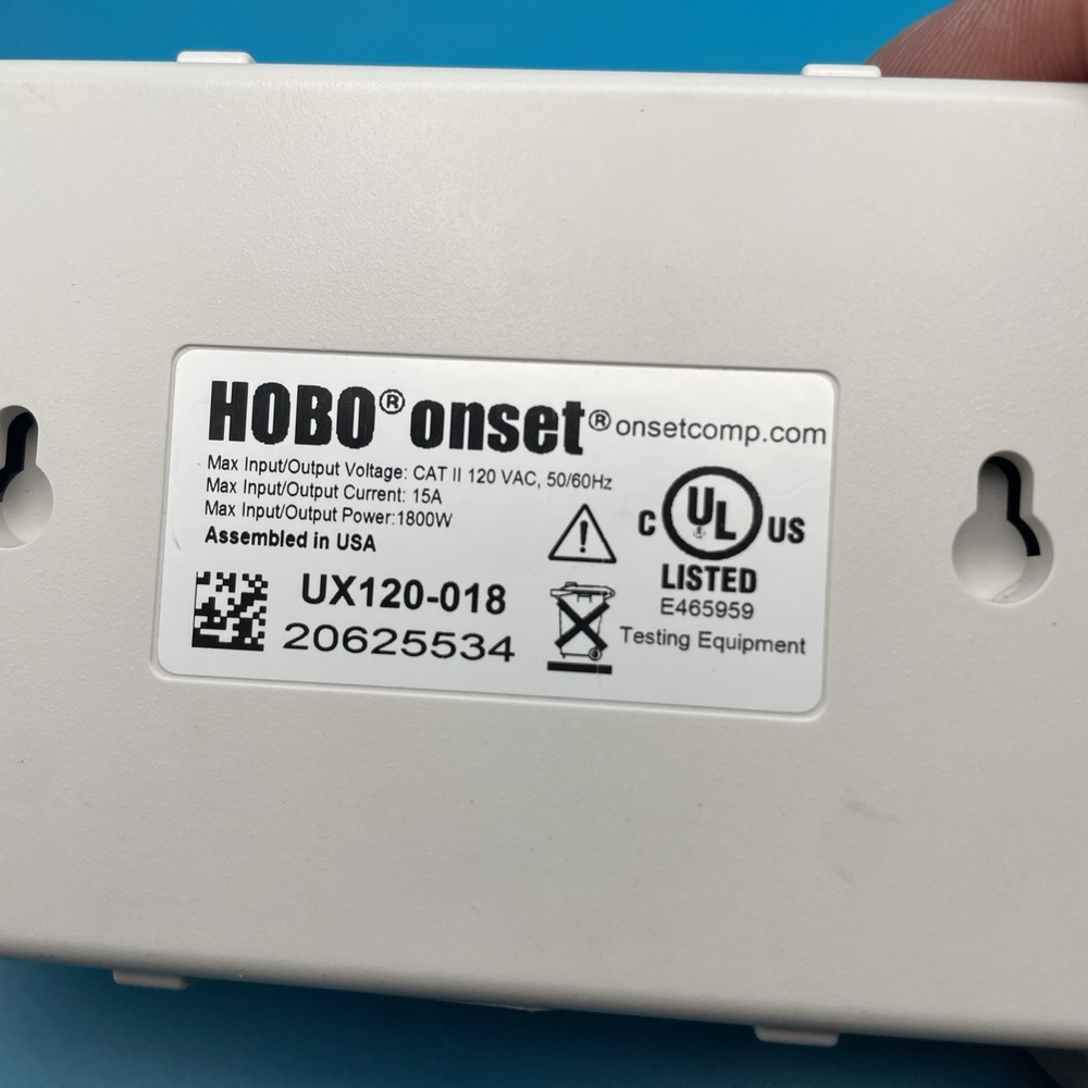 Onset HOBO UX120-018 Plug Load Data Logger Tested/Working (Fast Ship)