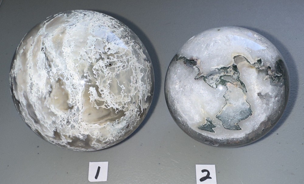 White Moss Agate Sphere,Quartz Crystal,Metaphysical,Reiki,Decor,Unique Gift,
