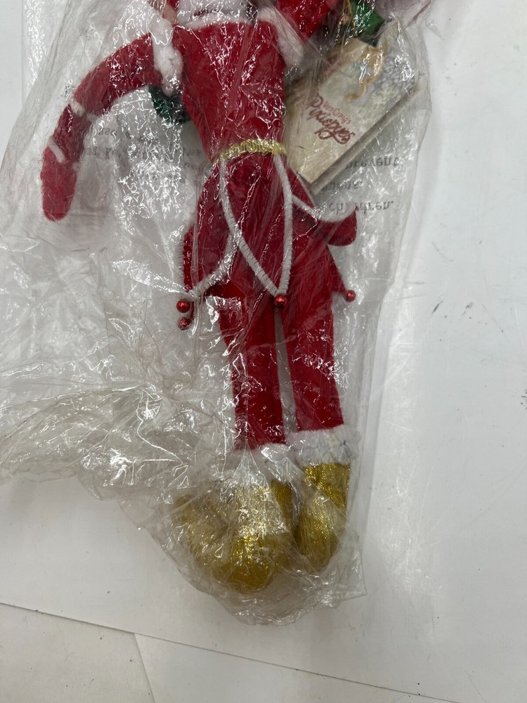 Kurt Adler Retired 2011 Pixie Pies Jazzy Jester Holding a Nutcracker T0857