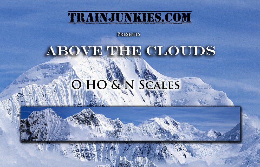 TrainJunkies Above the Clouds Model Railroad Backdrop