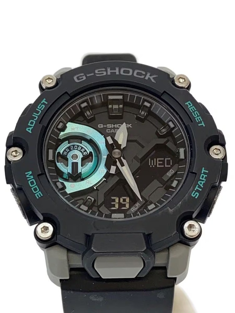 CASIO Quartz Watch G SHOCK Digital Analog Rubber BLK BLK SS