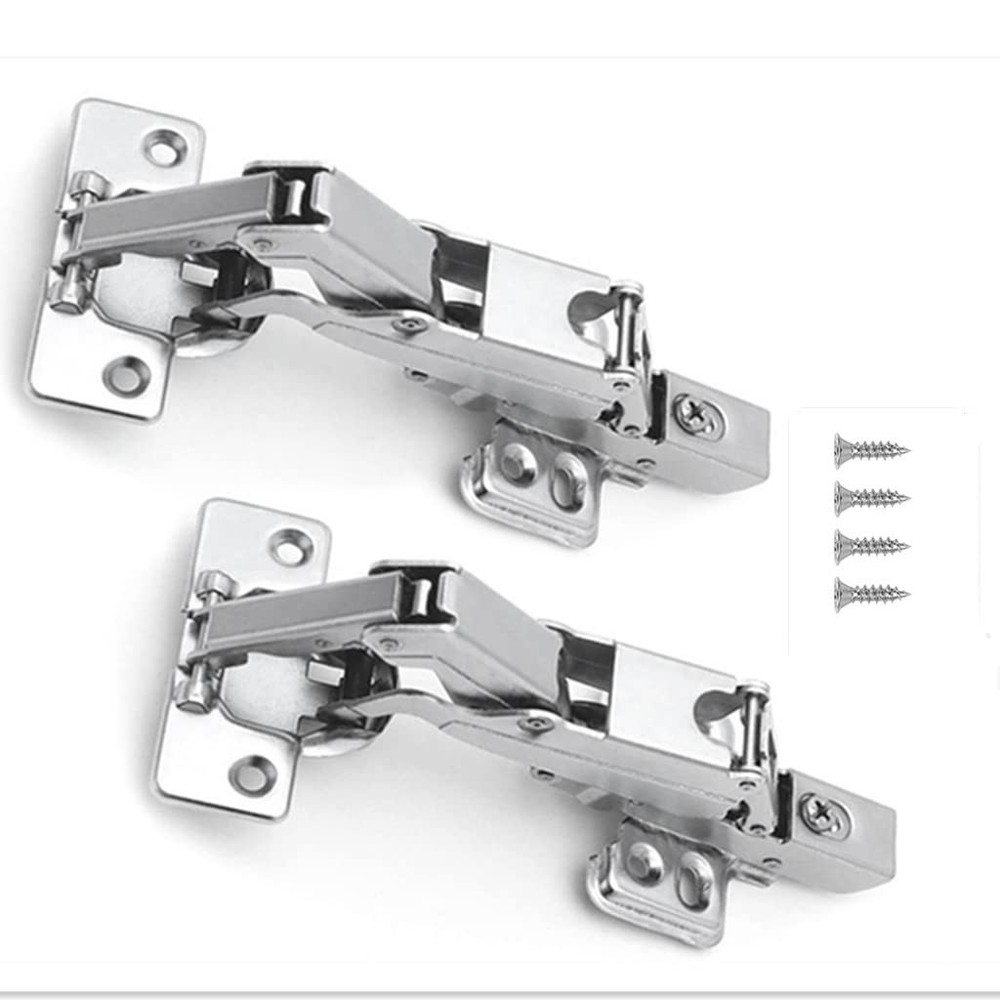 165 Degree Corner Cabinet Hinges 2 Pack Full Overlay Hydraulic Concealed Soft...