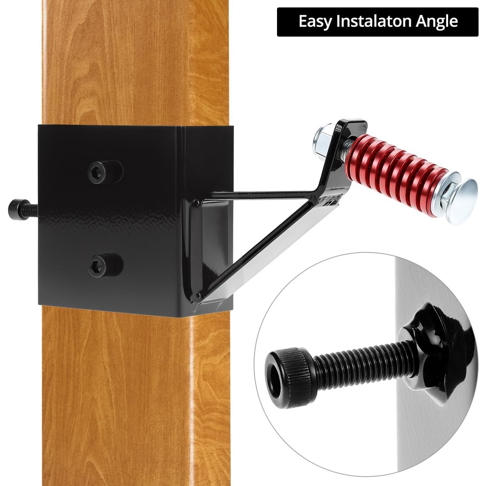 QWORK Target Hanger with Hardware, 2x4 inches Mount Bracket for Black
