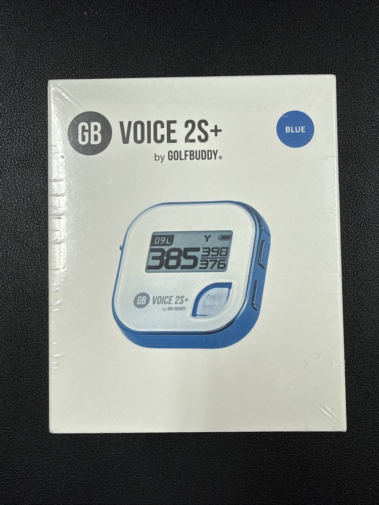 GolfBuddy GB Voice 2S+ Talking GPS Golf Rangefinder - Blue
