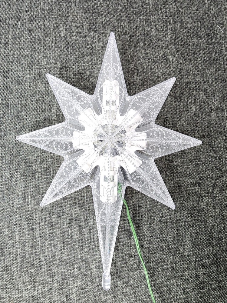 National Tree 11" Tree Top Star with Warm White Led Lights