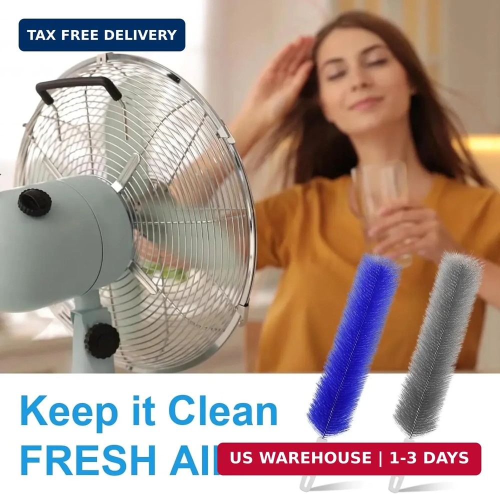 2 Pcs Cobweb Duster, Bendable Fan Cleaner Brushes Set Reusable, Plastic Microfib