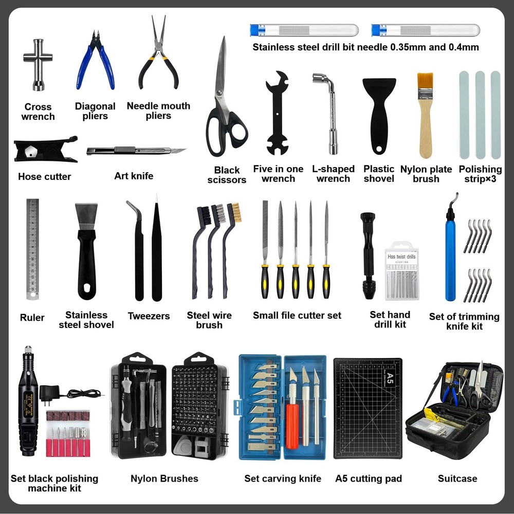 212Pcs 3D Printer Tool Kit with Accessories Bring Box...