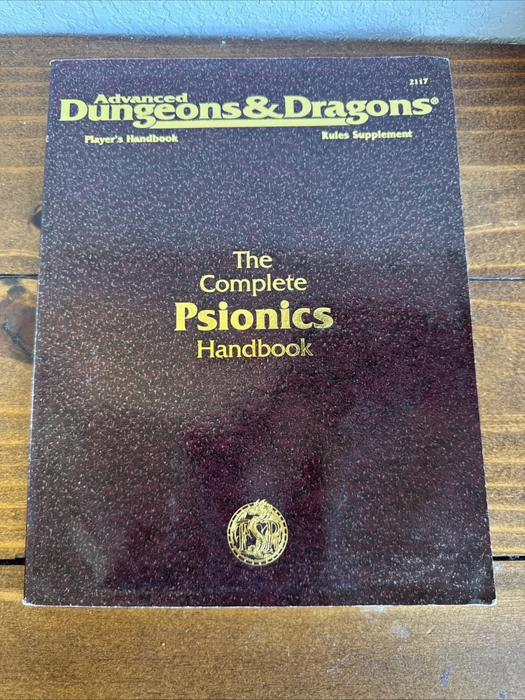 Advanced Dungeons & Dragons the Complete Psionics Handbook 9th printing 1996