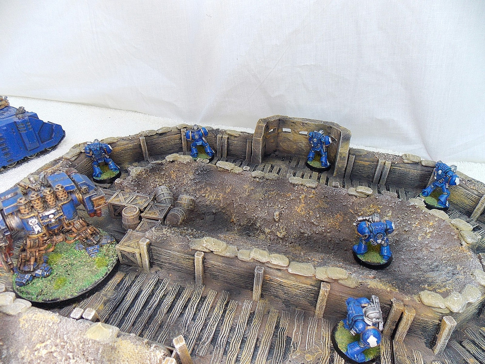 WARGAMING TERRAIN PAINTED ADVANCE ORDERS TRENCH SYSTEM