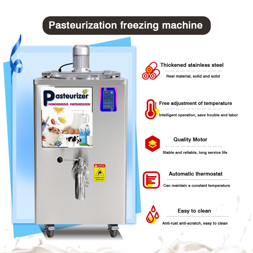 Kolice Commercial 36L Milk Pasteurizer Machine with Refrigerated Function