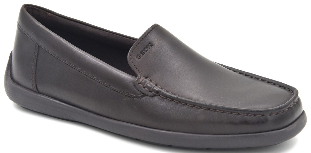 Geox Men's Devan Loafer Leather Brown