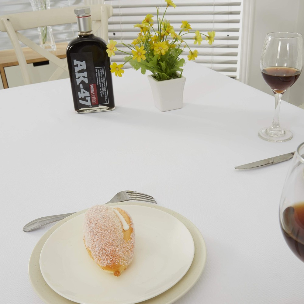 Obstal 210GSM Rectangle Table Cloth, Water Resistance Microfiber Tablecloth, ...