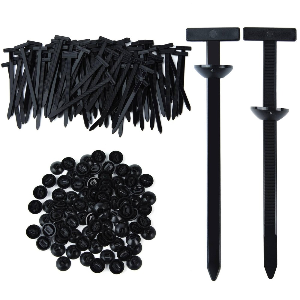 Nylon Universal Cable Tie Buckle, Multi-Functional Black Zip Ties with