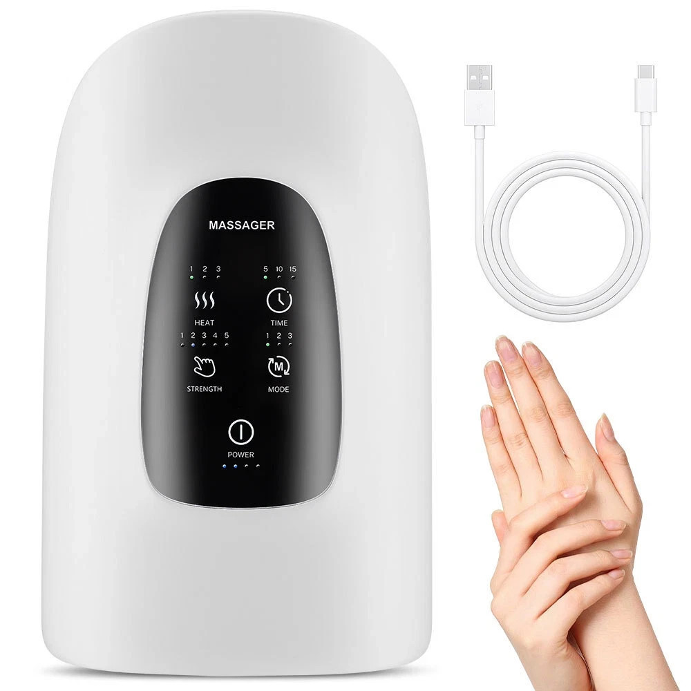 Hand Massager with Heat and Compression - Personal Massage Machine