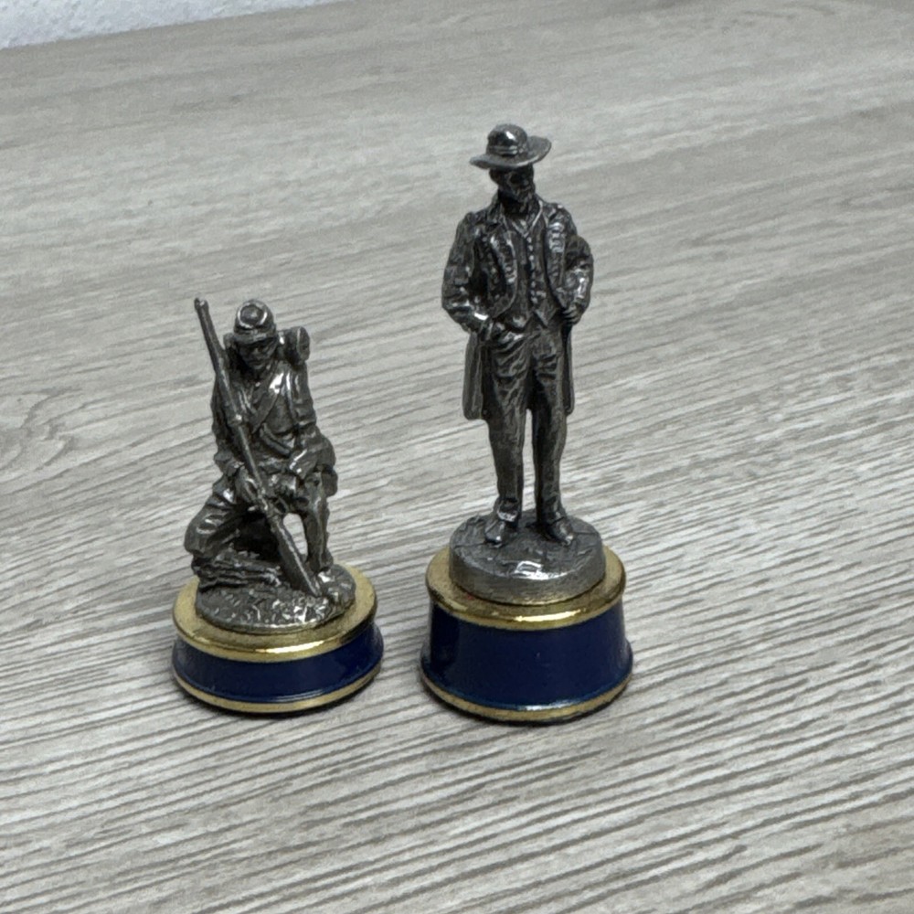 Chess Replacement Pieces Ulysses S. Grant (KING)  & Soldier 1983 Franklin Mint