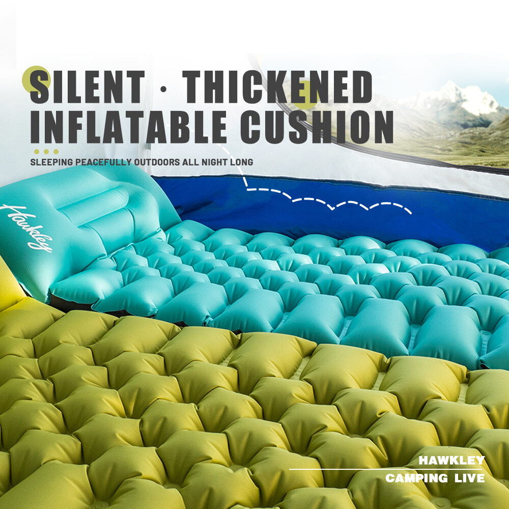 Portable Ultralight Self-Inflating Camping Sleeping Pad Sleeping Mat Blue