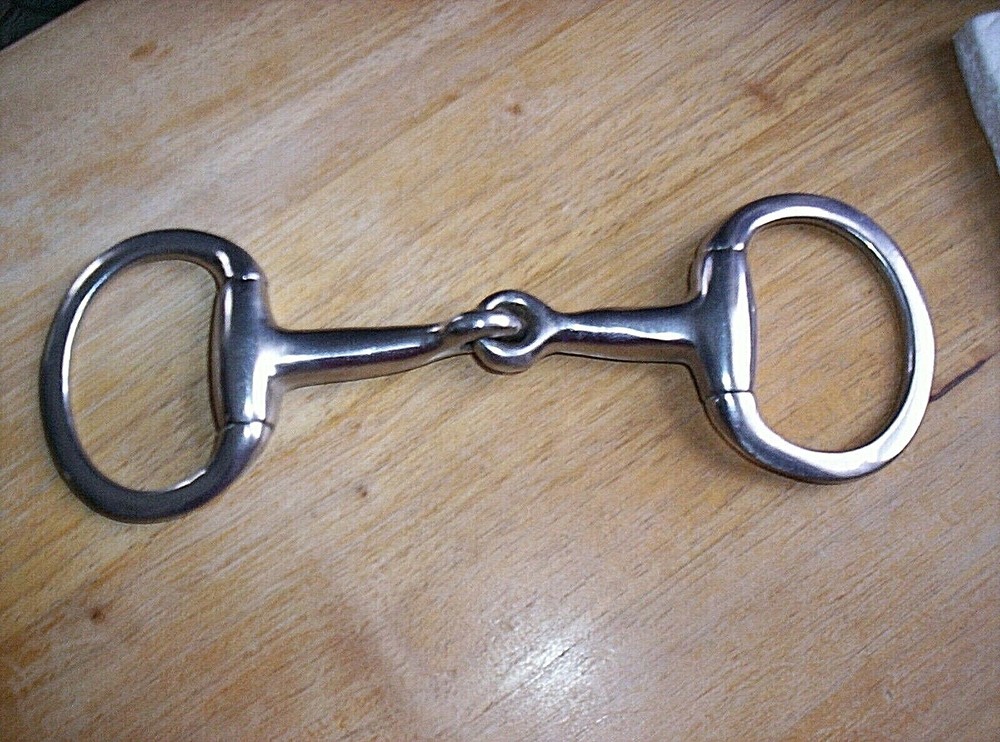 Gently Used Stainless Eggbutt Snaffle Bit 4" Mouth