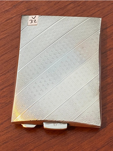 Silver Matchbook (Vesta) Case - 1930 - Birmingham - Bravingtons Ltd