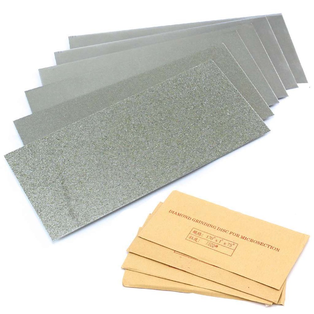 150-3000 Grit Diamond Thin Knife Blade Polishing Plate Sharpening Whetstone Tool