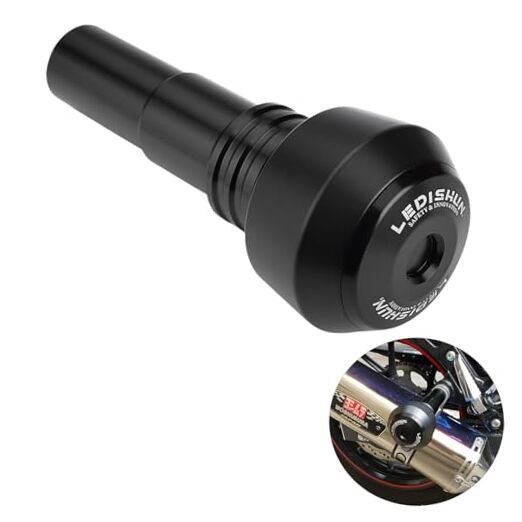 Motorcycle Exhaust Sliders Guard Crash Engine Compatible with KTM DUKE Black