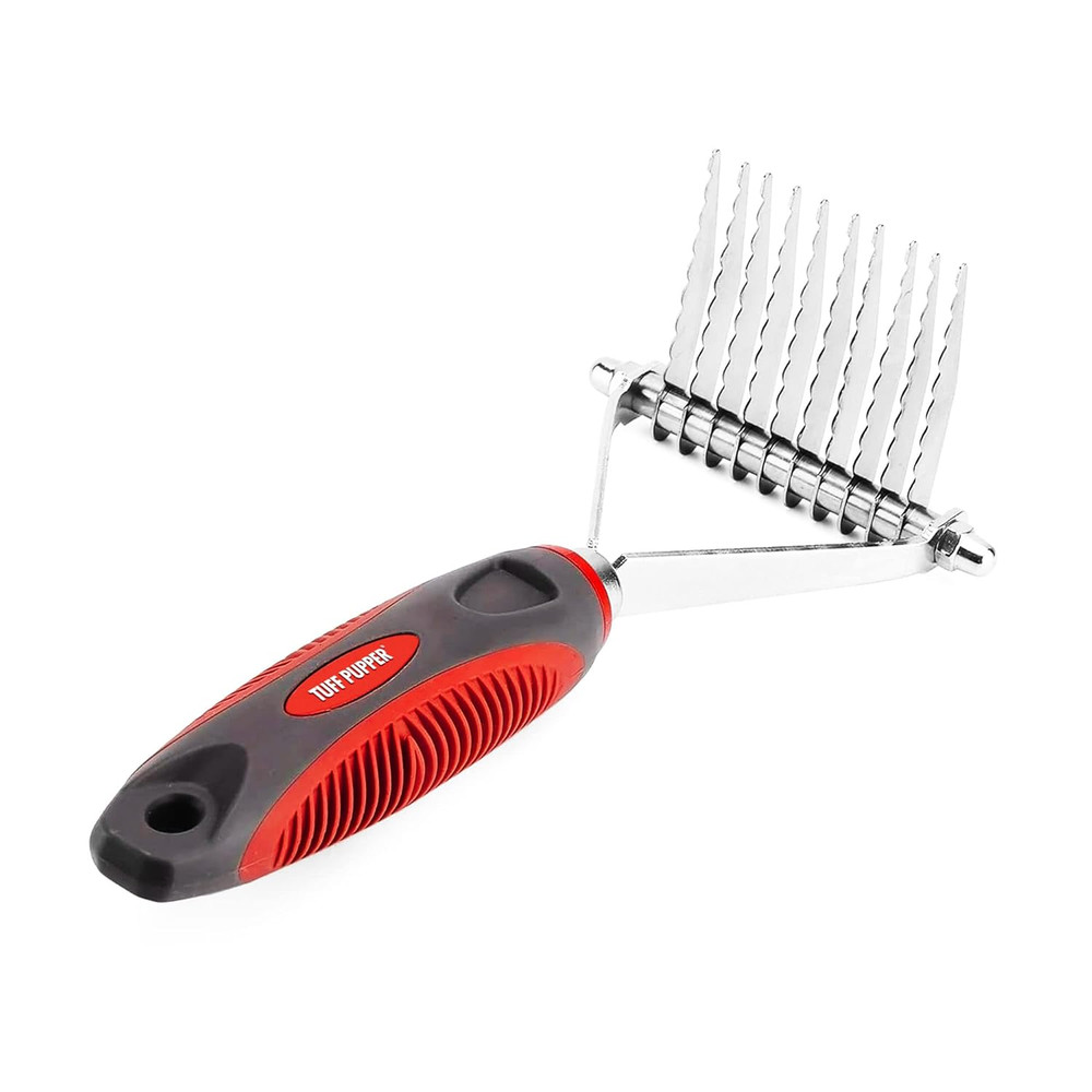 Dog Undercoat Rake Tool | Easily & Safely Remove Dead, Matted or Knotted Hair |