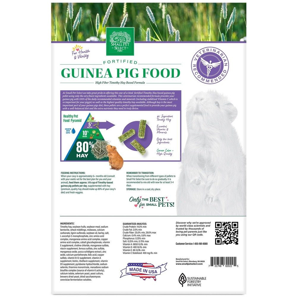 Guinea Pig Food Pellets, 20 Lb.