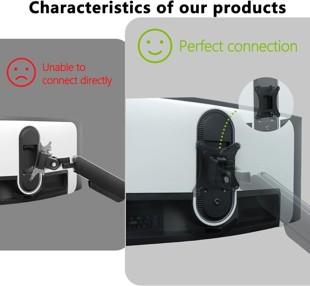 Durable VESA Adapter for Alienware 34" Curved Monitors - Space-Saving Solution