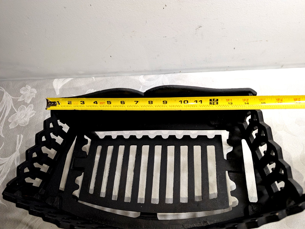 Coal Grate Fire Basket Victorian Antique Cast Iron Clean