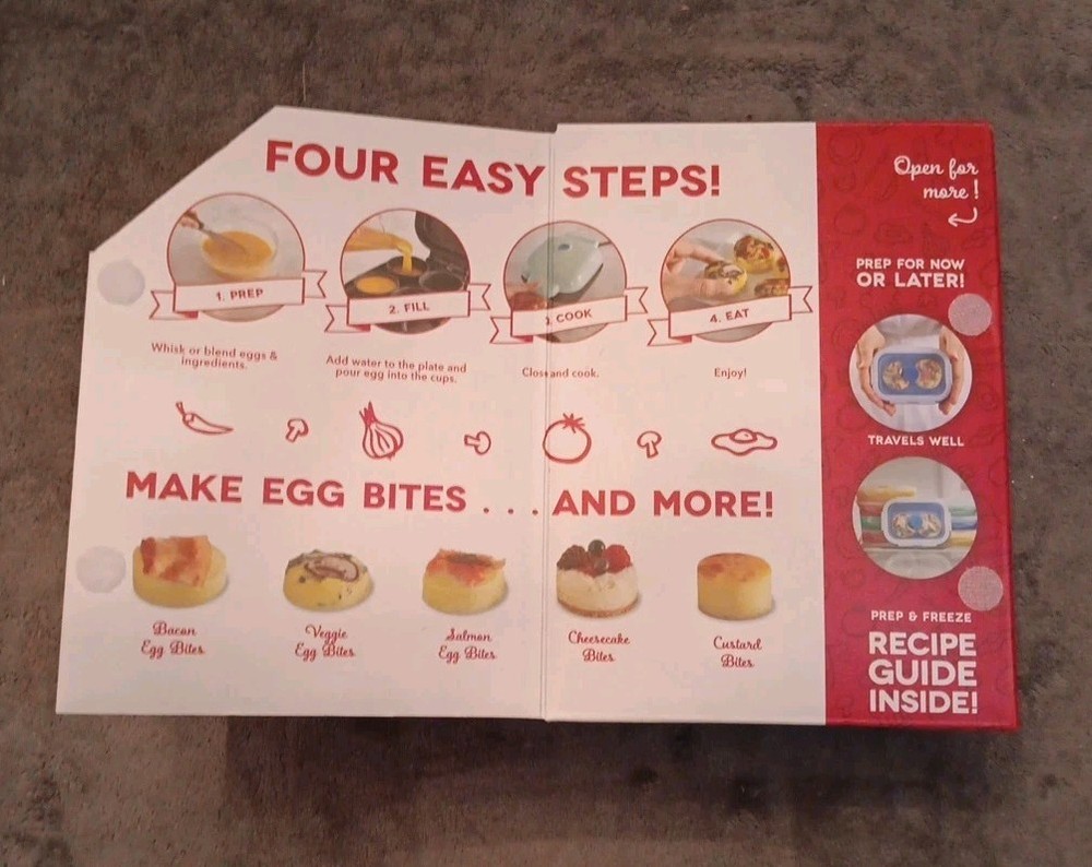 Dash Egg Bite Maker. 4 Bites.