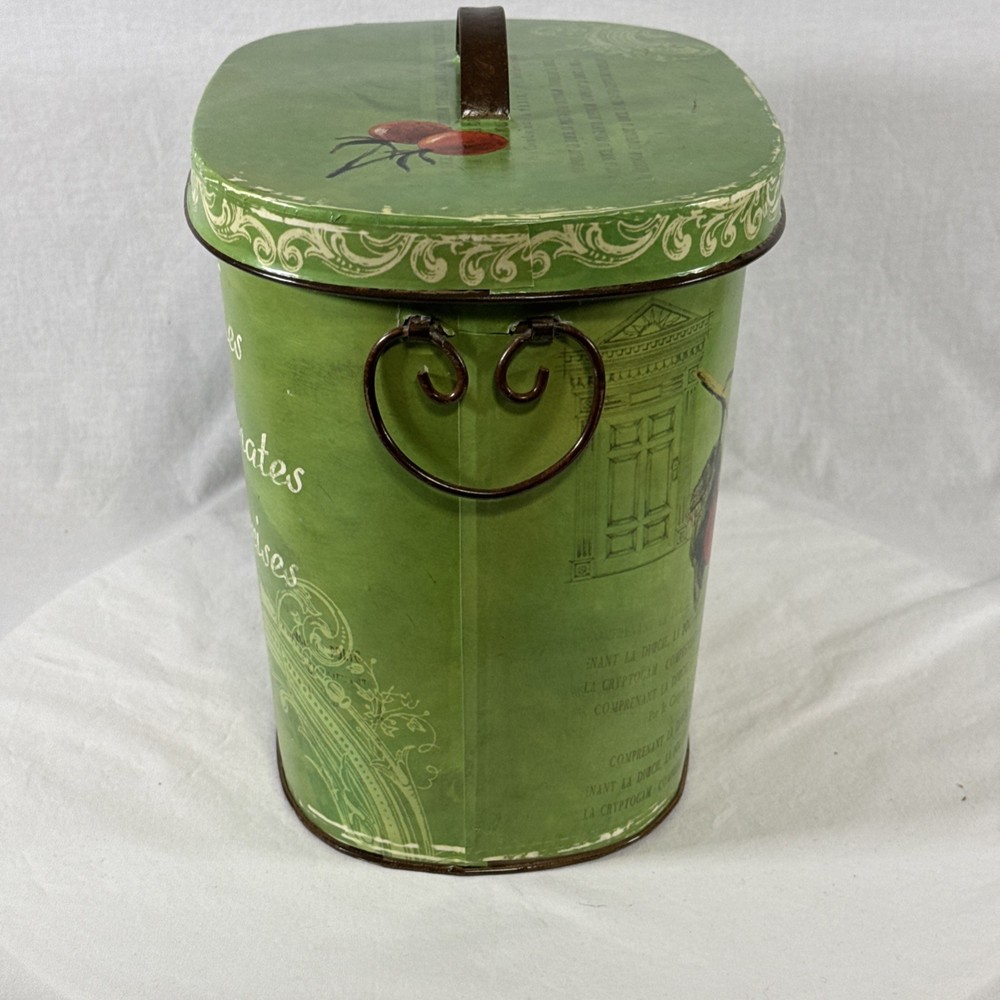 Oval Shaped Vegetable Nesting Tins Lot Of (3)