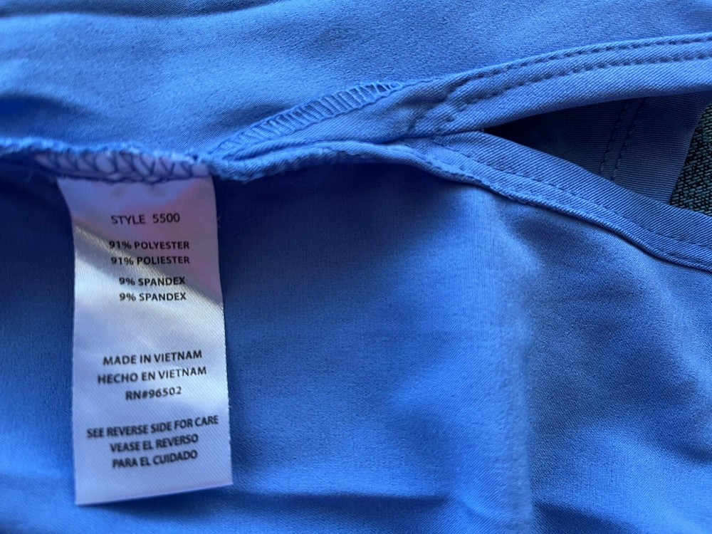 Healing Hands Works Ceil Blue 5500 Style Scrub Lab Coat Medium