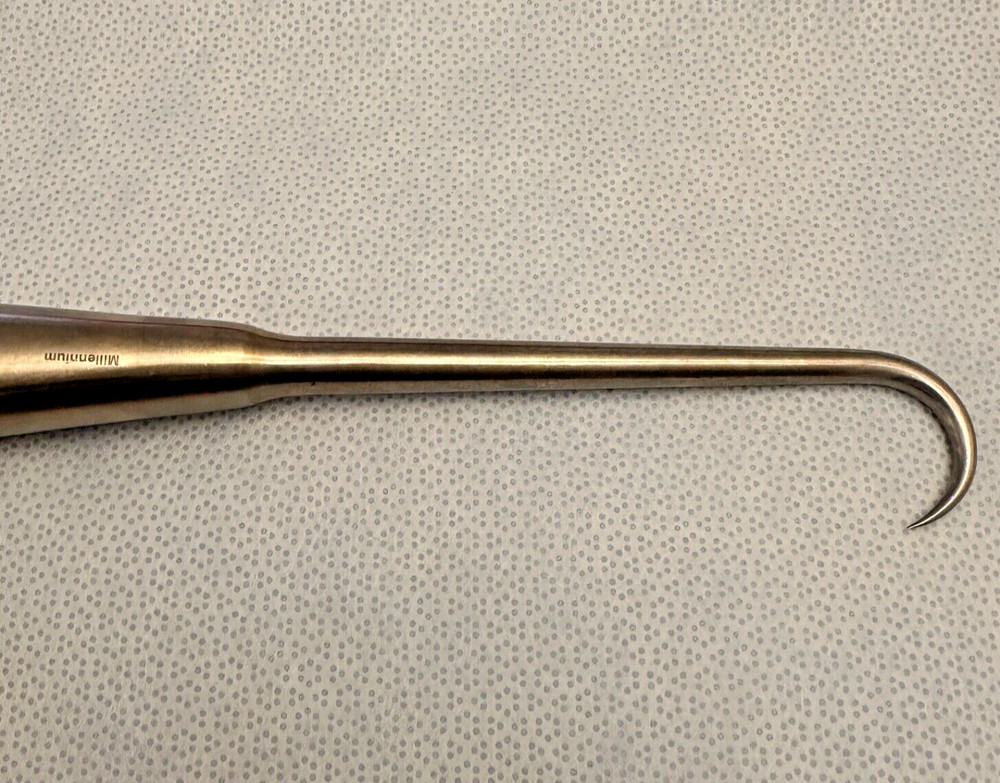 Millennium Surgical gs 45.4440 Bone Hook 9″ large 25mm sharp