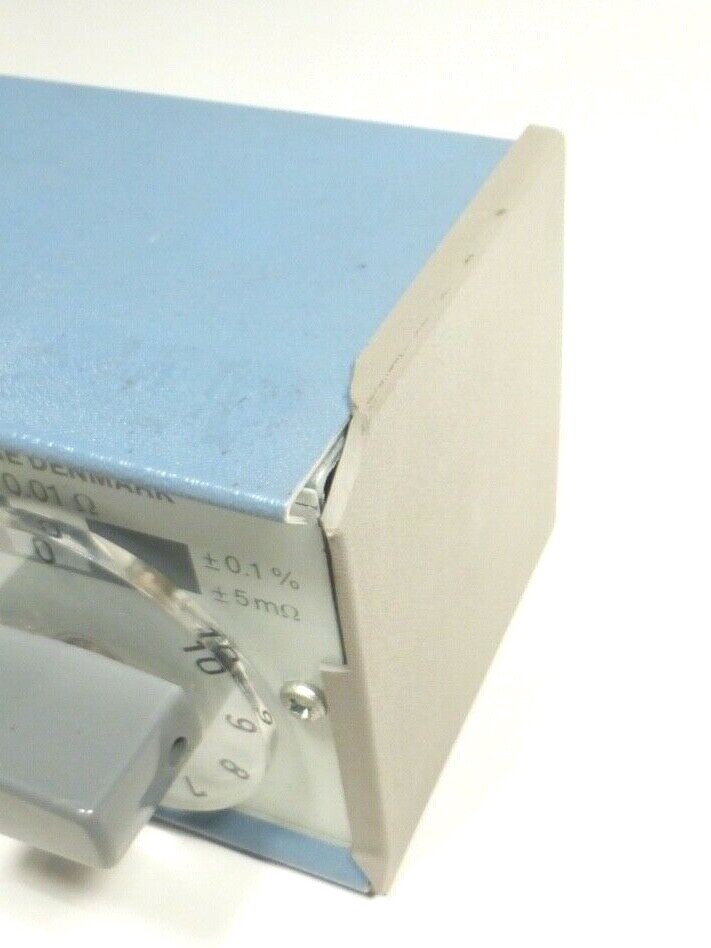 DANBRIDGE DECADE RESISTANCE BOX DR4 / OABC - Tested / Working .01 to 10 ohms