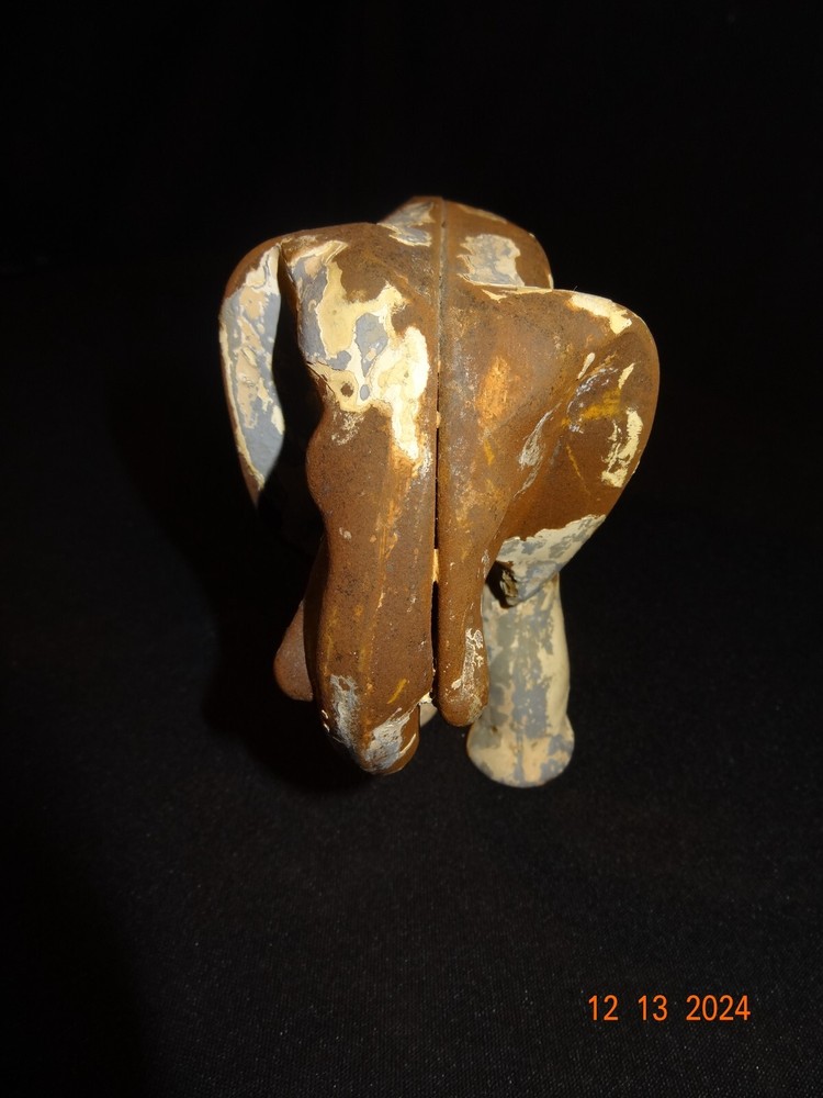 ANTIQUE ELEPHANT CAST IRON DOORSTOP