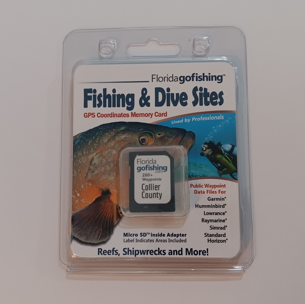 Collier County Fishing & Dive Sites Memory Card