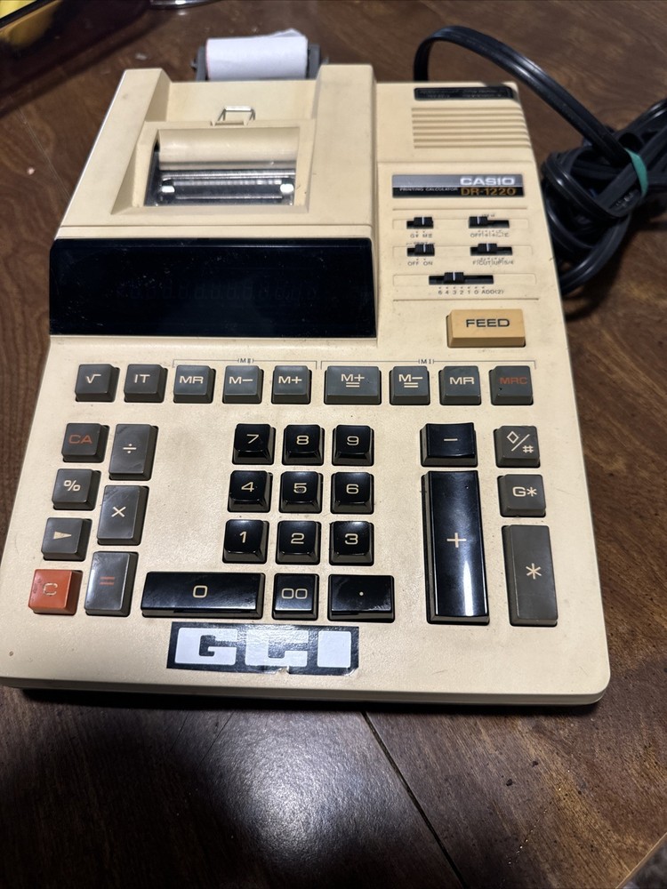 CASIO DR-1220 Printer Color Change Calculator (tested)